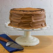 Classic Chocolate Cake w/ Vanilla Icing | Buttercup Bake Shop